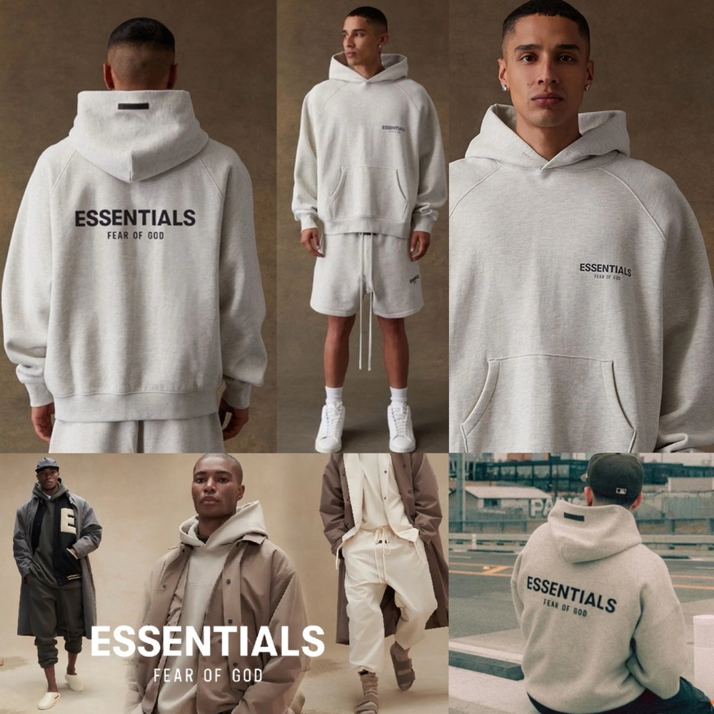 New Fear of God Essentials Light Oat Hoodie in XS small Unisex